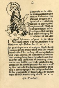 Der Allmächtige, mit dem Vaterunser, Ave Maria und Credo auf Deutsch, 1915