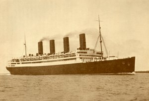 Die Aquitania Cunard Line, 45.647 Tonnen, um 1930