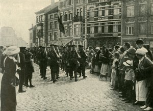 Die Ankunft der britischen Marines in Ostende, Erster Weltkrieg