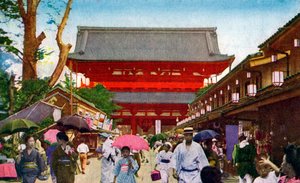 Der Asakusa Kannon Tempel, Tokio, Japan, 20. Jahrhundert