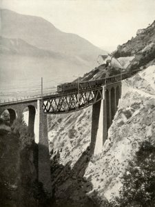 Der Baltschieder Viadukt an der Lötschberg-Hauptlinie, 1935-36 von Unbekannt
