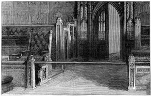 Die Bar des House of Commons, Westminster, London (19. Jahrhundert) von Unbekannt