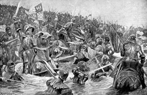 Die Schlacht von Towton, 29. März 1461 von Unbekannt