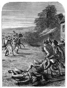 Die Schlachten von Lexington und Concord, 19. April 1775 von Unbekannt