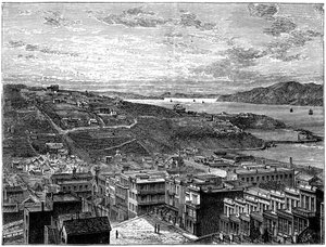 Die Bucht von San Francisco, Amerika von Unbekannt