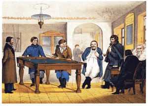 Das Billardzimmer von Unbekannt