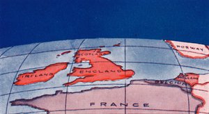Die Britischen Inseln und Nordeuropa am Mittag im Hochwinter, 1935