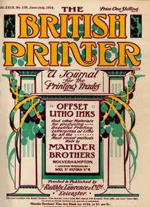 Der britische Drucker - Werbung, 1916 von Unbekannt