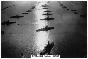 Die britische Flotte bei der Jubiläumsparade von König George V., Spithead, Juli 1935, 1937 von Unbekannt