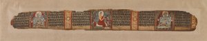 Der Buddha verteilt Honig, aus einem Prajnaparamita-Manuskript, 12. Jahrhundert von Unbekannt