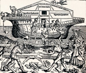 Der Bau der Arche unter der Aufsicht von Noah, 1493, 1903