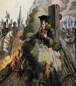 Die Verbrennung von Cranmer, 1556 von Unbekannt