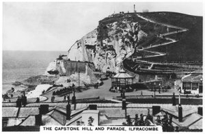 Der Capstone Hill und die Parade, Ilfracombe, 1936 von Unbekannt