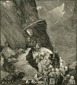 Die Karthager überqueren die Alpen von Unbekannt