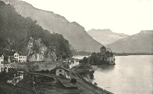 Das Schloss von Chillon, Schweiz, 1895