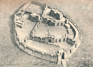 Die Burg von Sendshirli in Nordsyrien, ca. 1902, 1903