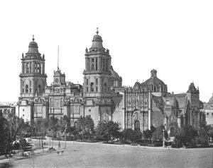 Die Kathedrale, Mexiko-Stadt, Mexiko, um 1900 von Unbekannt