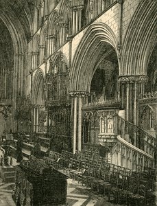 Der Chor der Worcester Kathedrale, 1898