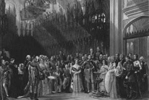 Die Taufe des Prinzen von Wales, 25. Januar 1842, 1901 von Unbekannt