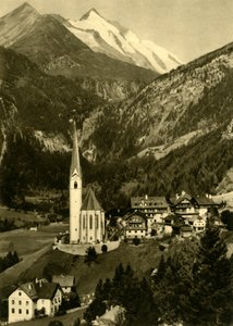 Die Kirche St. Vincent, Heiligenblut am Großglockner, Österreich, ca. 1935