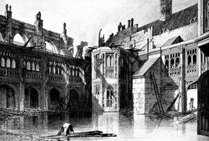 Der Kreuzgang, St. Stephanskapelle, Palace of Westminster, 1834 ca. 1905