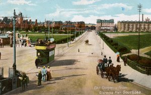 Der Common von Clarence Pier, Southsea, Hampshire, ca. 1904 von Unbekannt