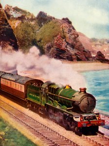 Der Cornish Riviera Express gezogen von einer King-Klasse Lokomotive, 1935-36