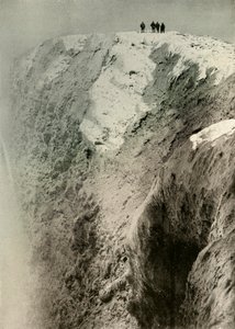 Der Krater des Erebus, 900 Fuß tief und eine halbe Meile breit, 1908, 1909 von Unbekannt