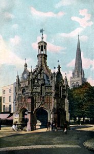 Das Kreuz und die Kathedrale, Chichester, West Sussex, frühes 20. Jahrhundert von Unbekannt