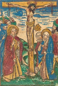 Die Kreuzigung, um 1490 von Unbekannt