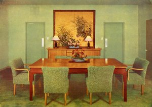 Das Esszimmer - Paul T. Frankl, Beverly Hills, Kalifornien, 1941