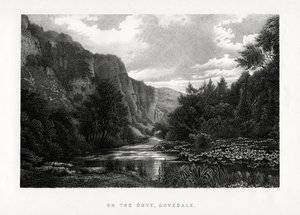Die Taube, Dovedale, Derbyshire, 1896 von Unbekannt