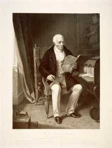 Der Herzog von Wellington liest Depeschen in seinem Haus Apsley House, London von Unbekannt