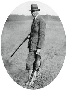 Der Herzog von York bei einer Jagdgesellschaft, 1922 von Unbekannt