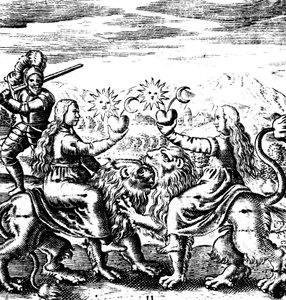 Der elfte Schlüssel von Basil Valentine, legendärer deutscher Mönch und Alchemist des 15. Jahrhunderts, 1651