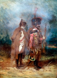 Der Kaiser Napoleon I. während des Frankreichfeldzugs, 1814 von Unbekannt