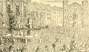 Die Hinrichtung von Charles I. in Whitehall, 30. Januar 1649 von Unbekannt