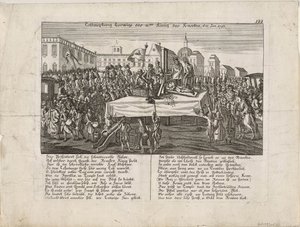 Die Hinrichtung von Ludwig XVI. am 21. Januar 1793, 1793 von Unbekannt