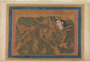 Das fabelhafte Wesen Buraq, ca. 1660-80 von Unbekannt
