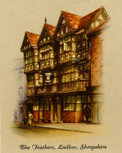 The Feathers, Ludlow, Shropshire, 1936 von Unbekannt