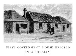 Das erste Regierungsgebäude, Sydney, Australien, 1886 von Unbekannt