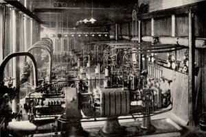 Die erste Parsons-Turbo-Elektrische-Generatorstation, ca. 1916 von Unbekannt