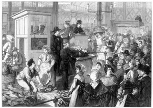 Der Fischmarkt, die Fastenzeit in Paris