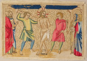 Die Geißelung, italienisch, Mitte des 14. Jahrhunderts von Unbekannt