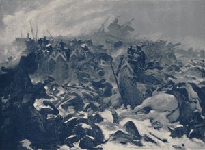 Der Vierzehnte der Linie bei Eylau, Februar 1807 von Unbekannt
