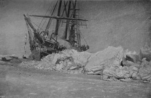 Die Fram nach einem Eisdruck. 10. Januar 1895, 1895-1897 von Unbekannt