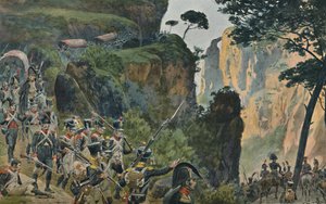 Die französische Armee in den Bergen Portugals, 1896