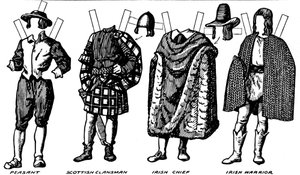 Die Galerie der britischen Kostüme: Kleid aus dem späten sechzehnten Jahrhundert, um 1934