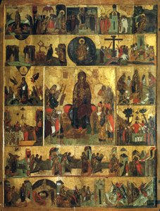 Die Verherrlichung der Jungfrau, Akathist-Hymne an die Allerheiligste Theotokos, 14. Jahrhundert