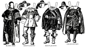 Die große Galerie der historischen Kostüme: Einige Kleider aus der Zeit von Karl I., ca. 1934